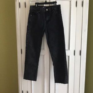 Gap Black Straight High Waisted Jeans Size 27 R